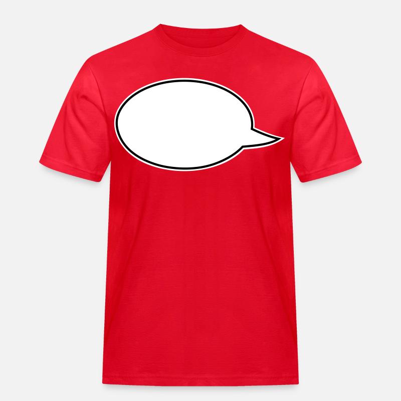 Speech Bubbles Comic Links - Men's Workwear T-Shirt - red