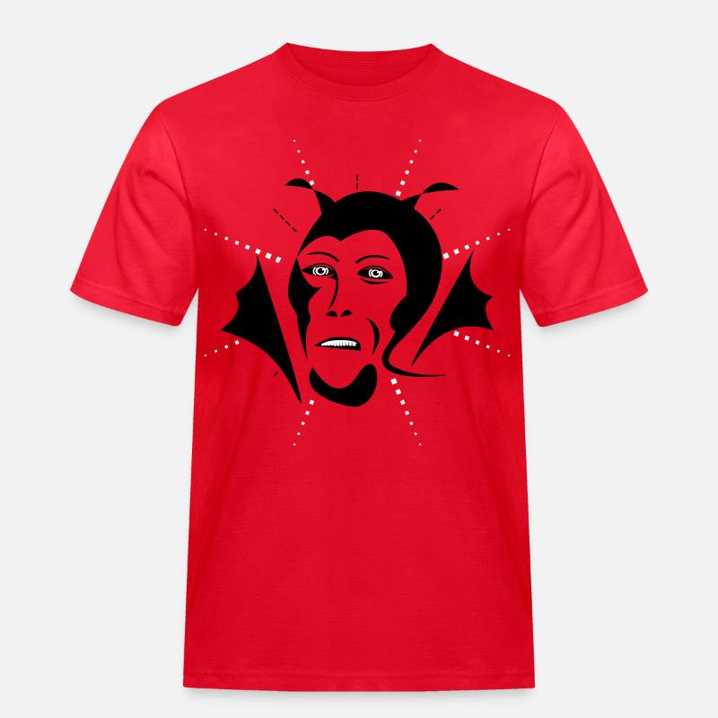 Devil / Teufel - Männer Workwear T-Shirt - Rot