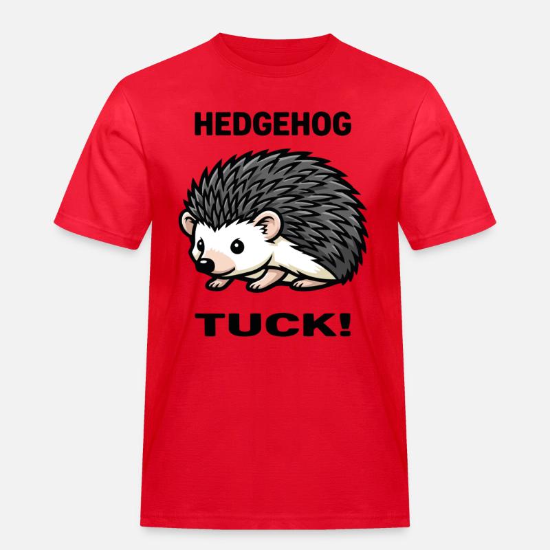 Igel-Igel-Igel-Dornengarten - Männer Workwear T-Shirt - Rot