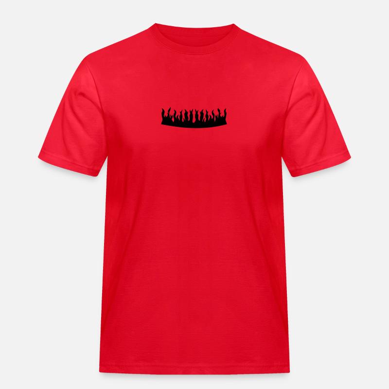 Feuerkrone / fire crown (1c) - Men's Workwear T-Shirt - red