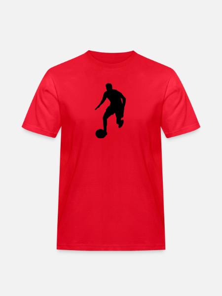 Football Player - Männer Workwear T-Shirt - Rot