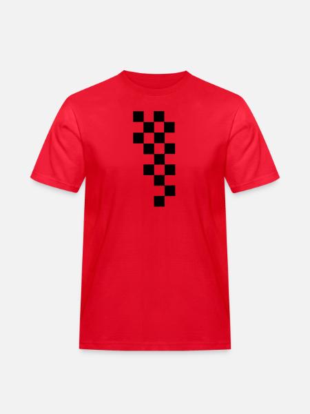 RACING FLAG - Männer Workwear T-Shirt - Rot