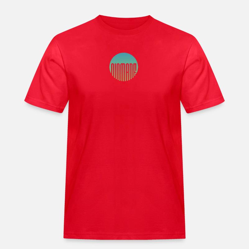 NEIN... WACH oder NICHT - Männer Workwear T-Shirt - Rot