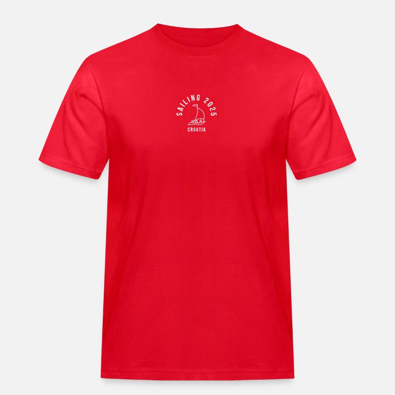 2 - Männer Workwear T-Shirt - Rot