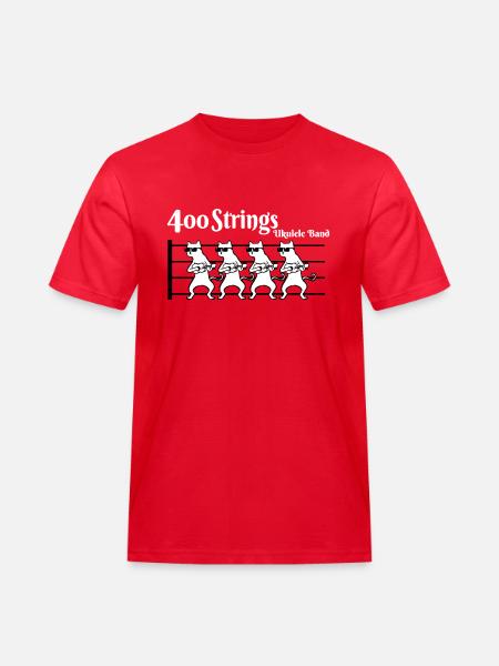 cats on strings - T-shirt Workwear homme - rouge