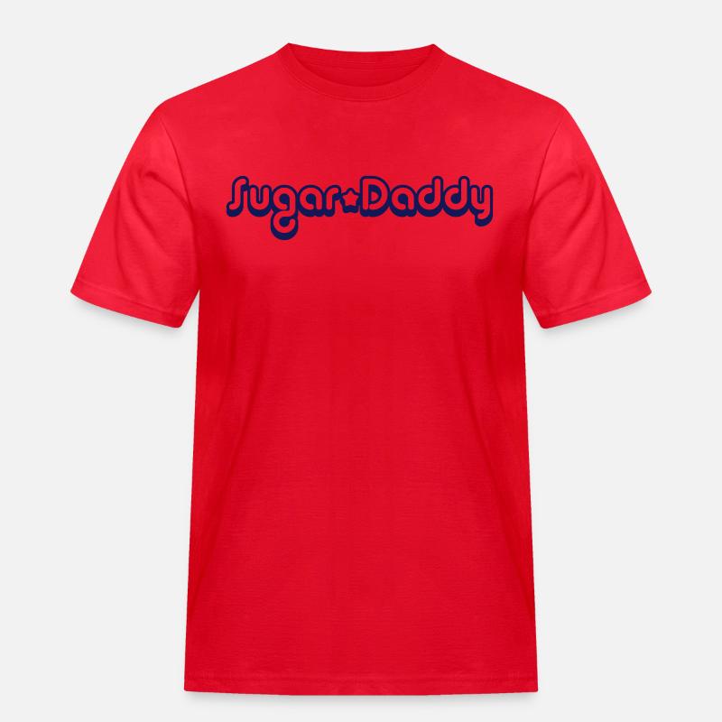 Sugar Daddy - Männer Workwear T-Shirt - Rot