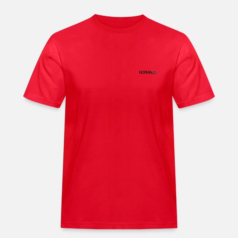 NORMAL O - Männer Workwear T-Shirt - Rot