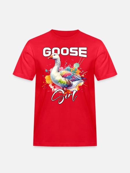 Oie Fille Oie - T-shirt Workwear homme - rouge