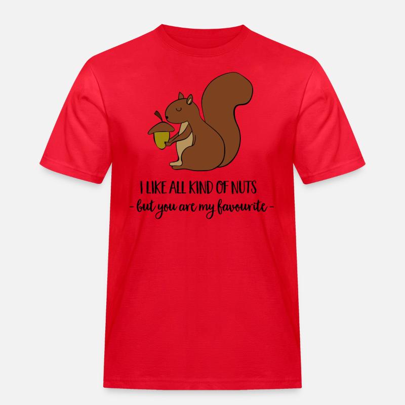 Eichhörnchen - Männer Workwear T-Shirt - Rot