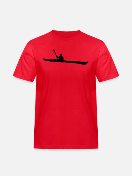 Seekajak - Männer Workwear T-Shirt - Rot