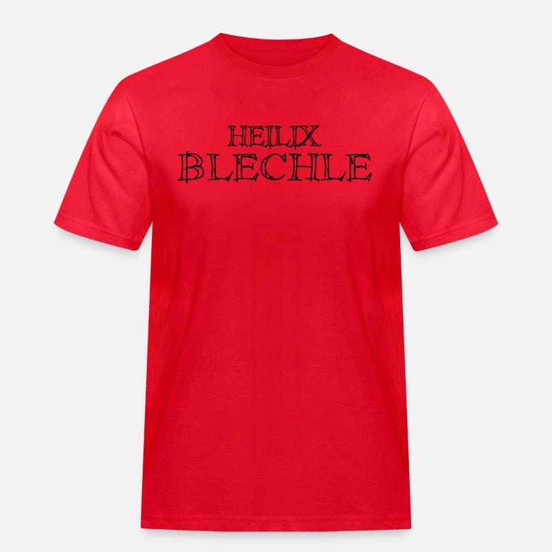 Heilix Blechle - Farbwechsel - Männer Workwear T-Shirt - Rot