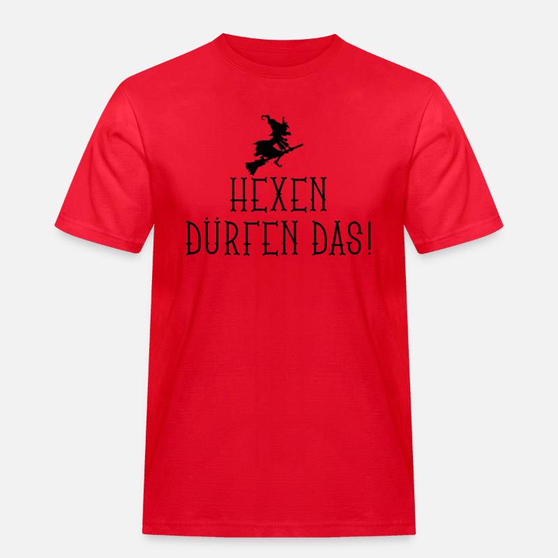 hexen_duerfen_das_12_2016_01_1c - Männer Workwear T-Shirt - Rot
