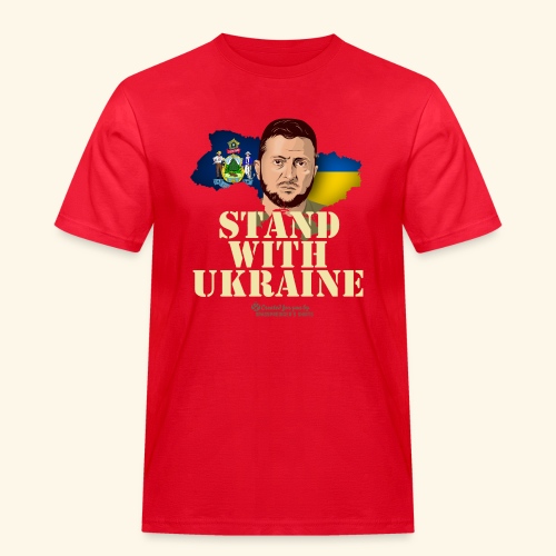 Maine Ukraine - Männer Workwear T-Shirt