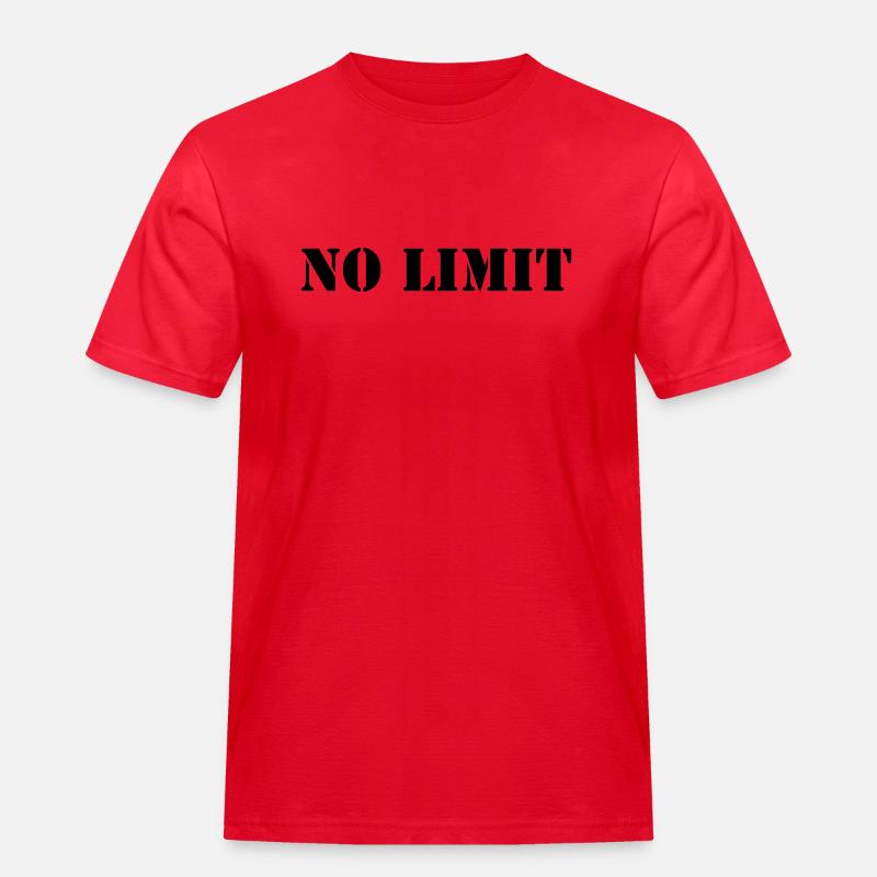no_limit_01 - Männer Workwear T-Shirt - Rot