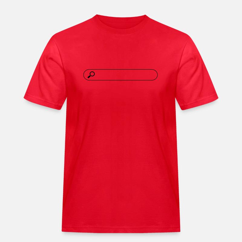 Suchfeld - Männer Workwear T-Shirt - Rot