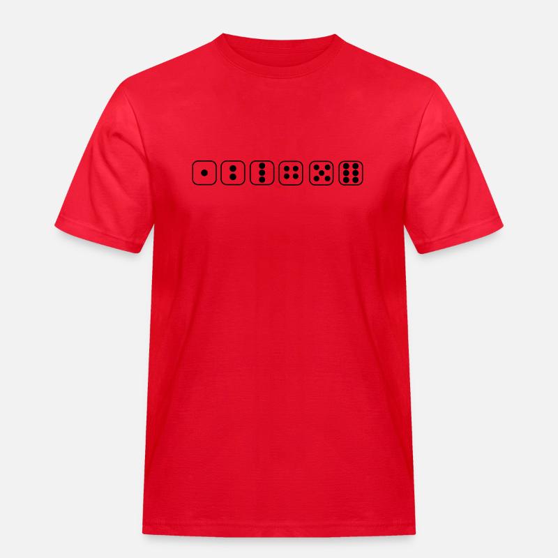 boardgame chess backgammon game night - Männer Workwear T-Shirt - Rot