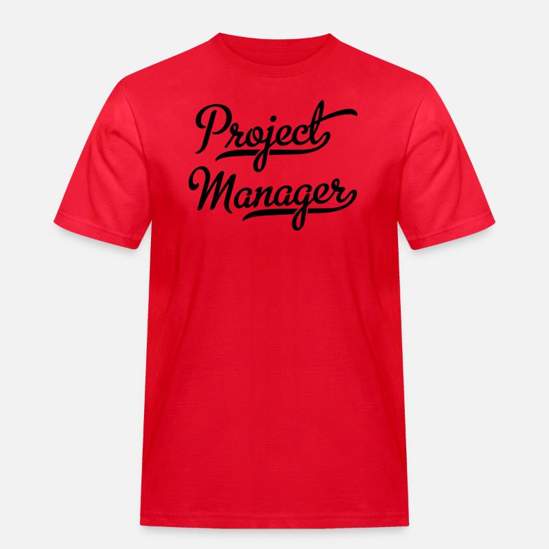 Projektleiter - Männer Workwear T-Shirt - Rot
