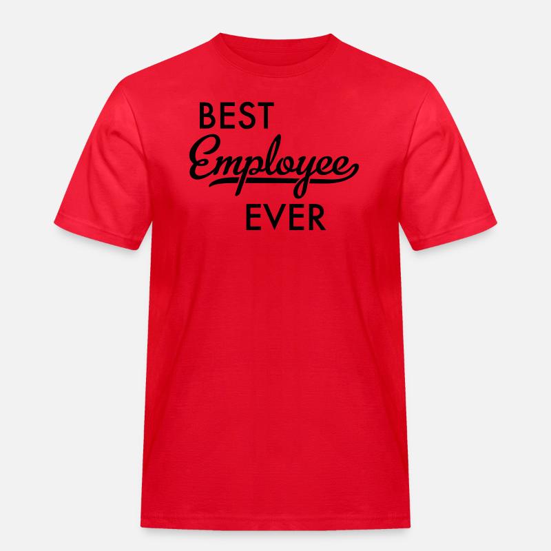 Mitarbeiter - Männer Workwear T-Shirt - Rot