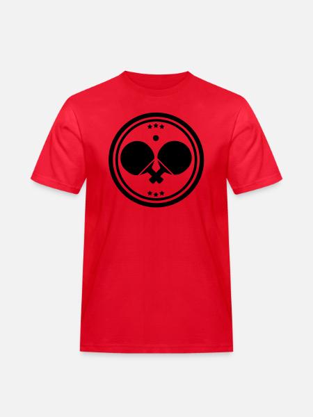 Tischtennis design - Männer Workwear T-Shirt - Rot