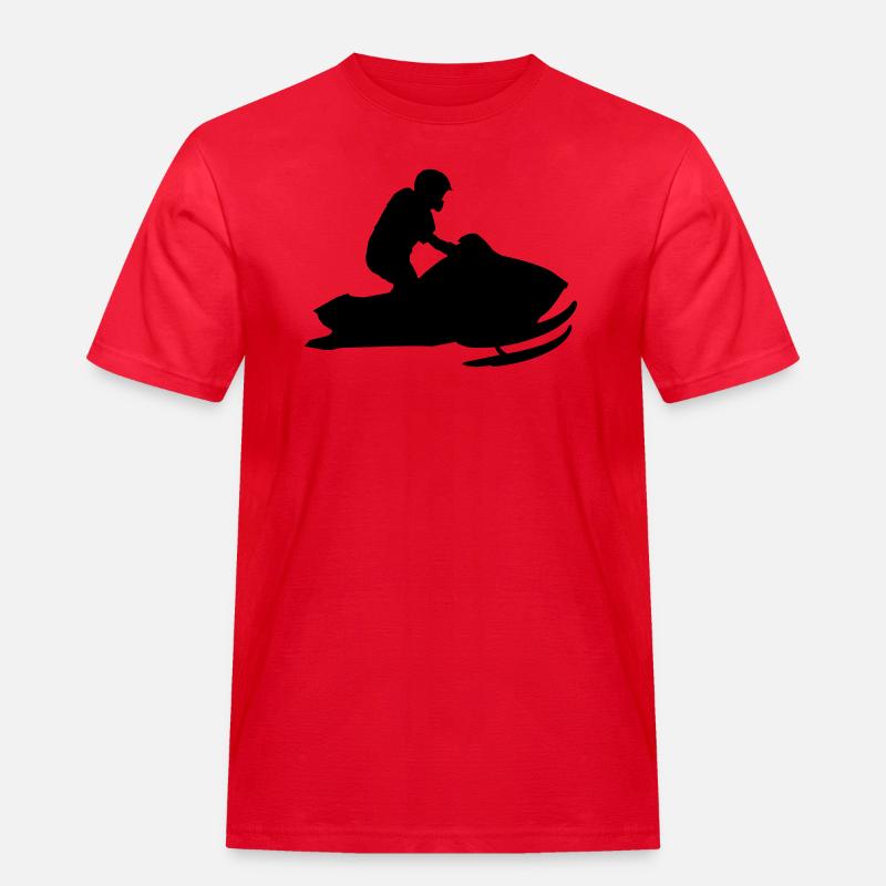 snowmobile - Männer Workwear T-Shirt - Rot