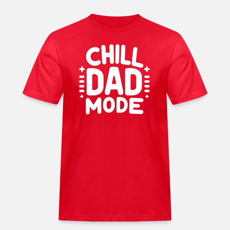 Chill-Dad-Modus - Männer Workwear T-Shirt - Rot