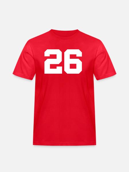 26 - Men's Workwear T-Shirt - red