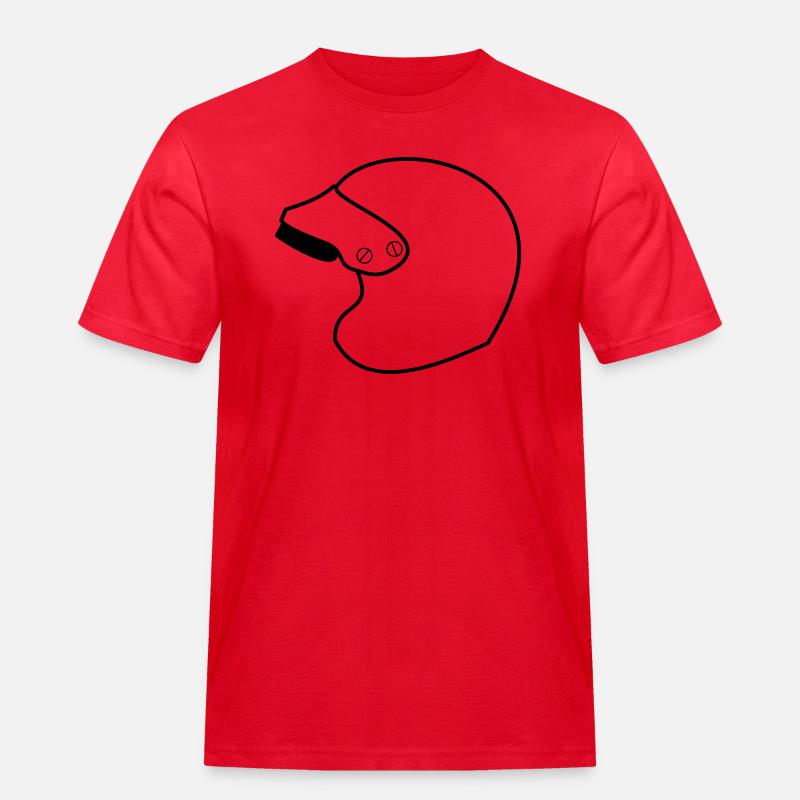 Racing Jet Helm - Männer Workwear T-Shirt - Rot