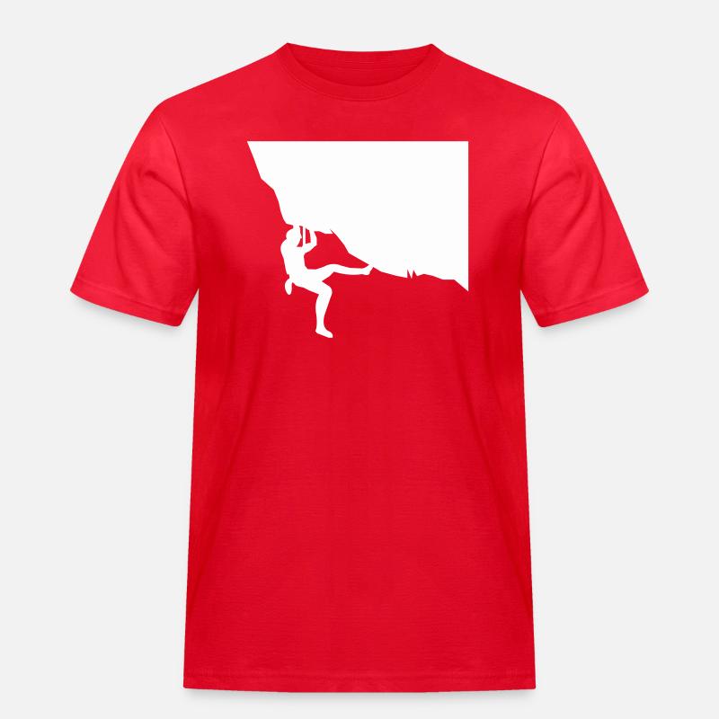 climbing - Männer Workwear T-Shirt - Rot