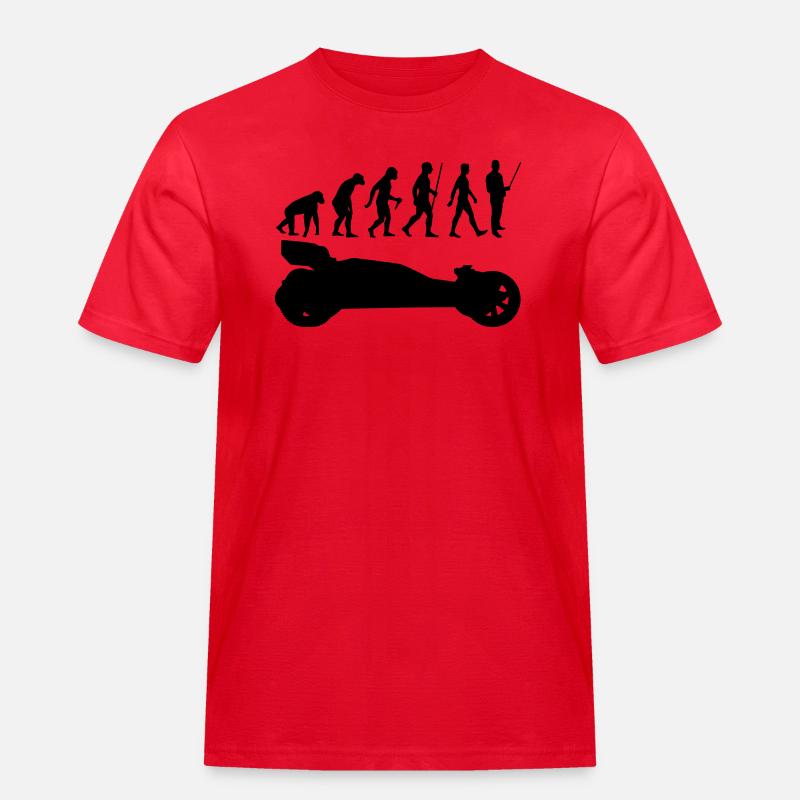 Evolution rc car - Männer Workwear T-Shirt - Rot