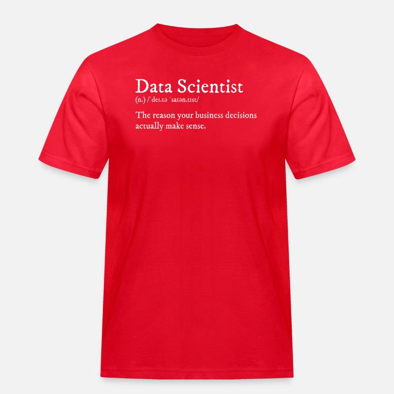Conception Data Scientist - T-shirt Workwear homme - rouge