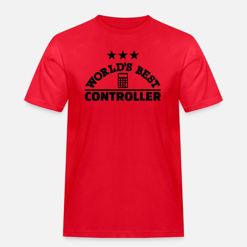 Controller - Männer Workwear T-Shirt - Rot