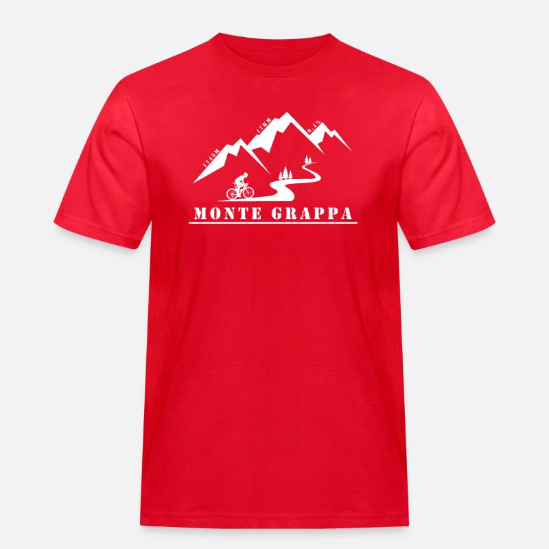 Monte Grappa - Männer Workwear T-Shirt - Rot