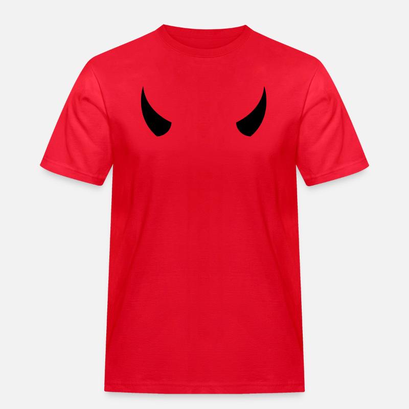 devil_wild__f1 - Männer Workwear T-Shirt - Rot