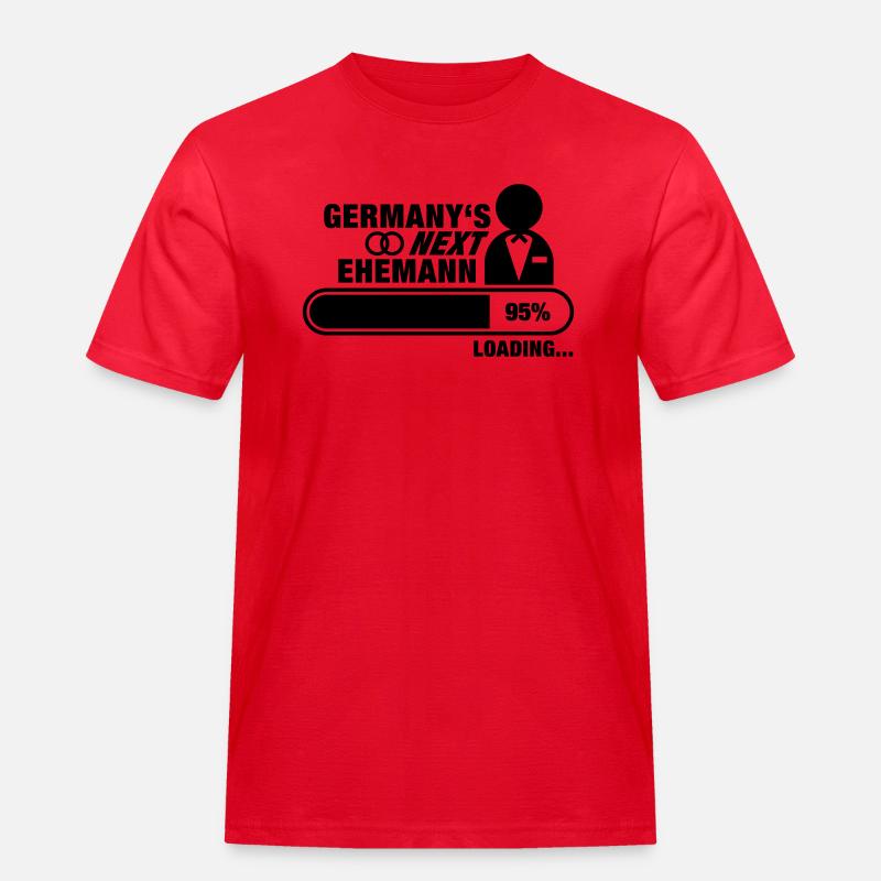 germanys_next_ehemann_f1 - Männer Workwear T-Shirt - Rot