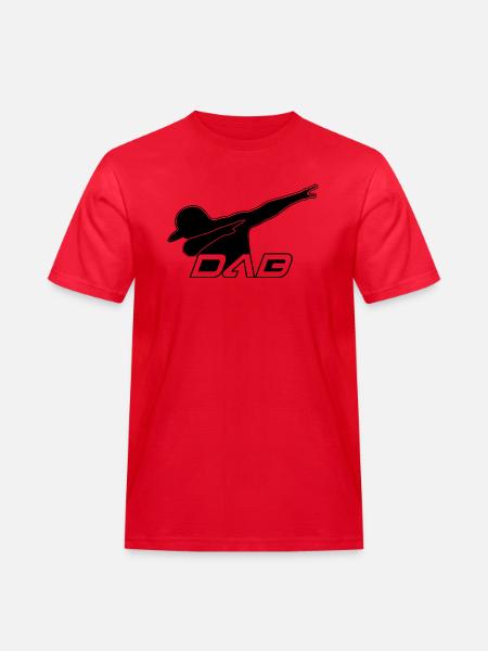 DAB black style - Männer Workwear T-Shirt - Rot
