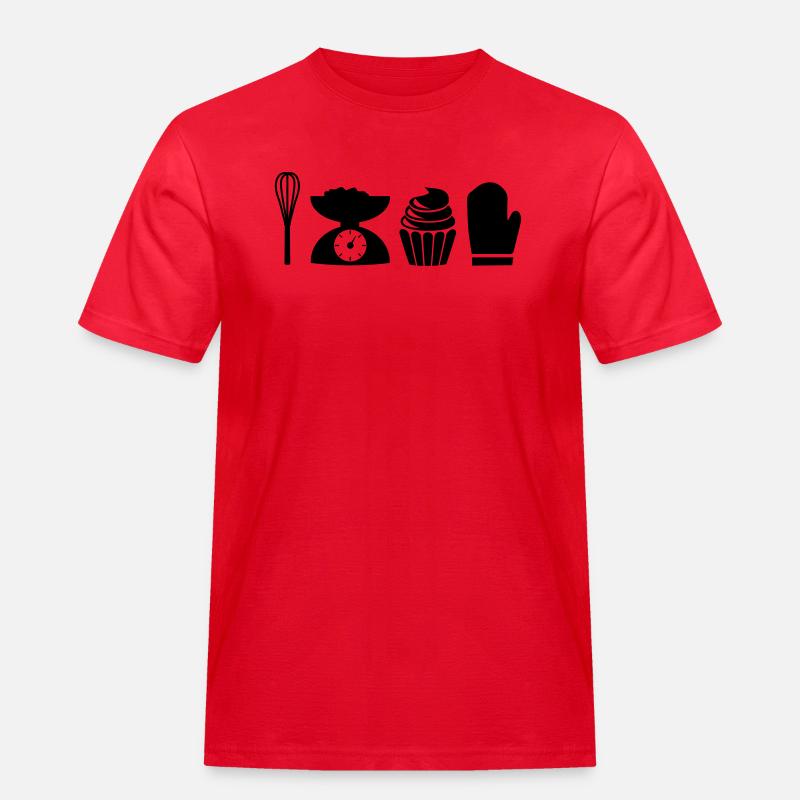 iconbaking - Männer Workwear T-Shirt - Rot