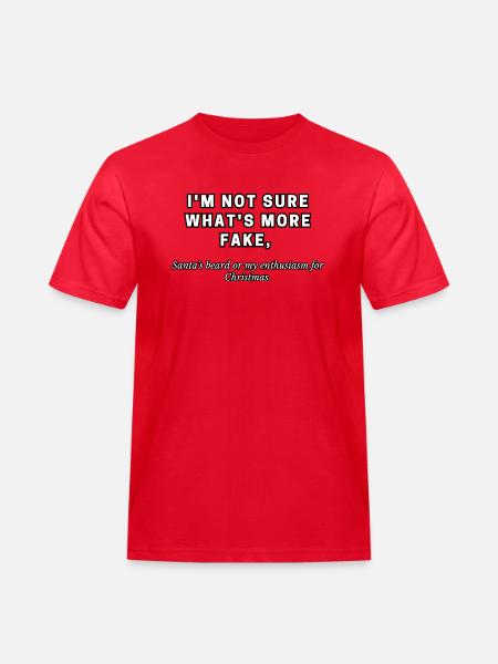 Blague de Noël, Noël, blague - T-shirt Workwear homme - rouge