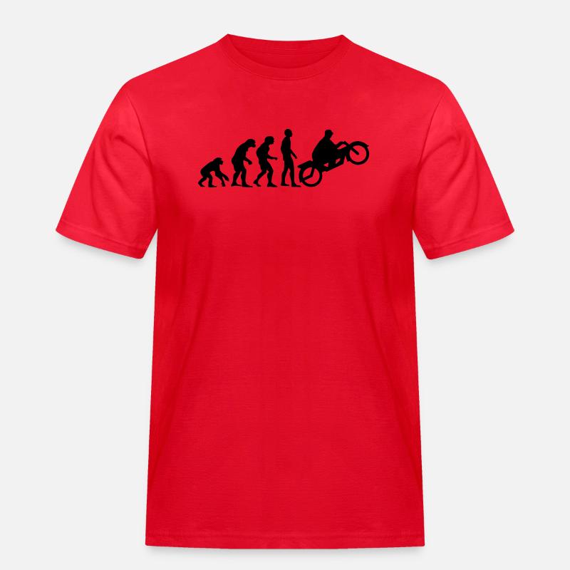 motor evolution 2 - Männer Workwear T-Shirt - Rot