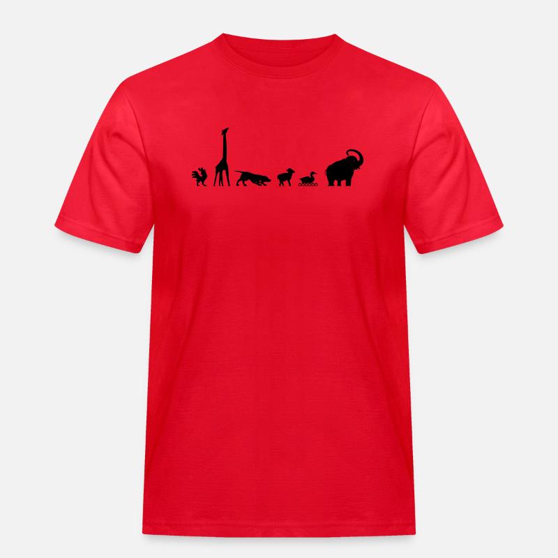 Arche, evolution - Männer Workwear T-Shirt - Rot