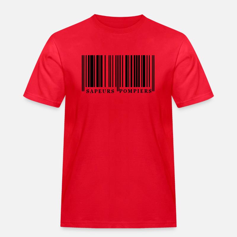 Barcode SP1 - Männer Workwear T-Shirt - Rot