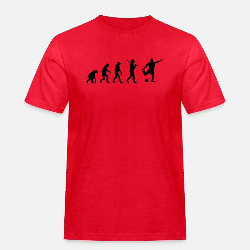 Soccer Evolution - Men's Workwear T-Shirt - red