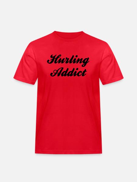 hurling addict - Men's Workwear T-Shirt - red