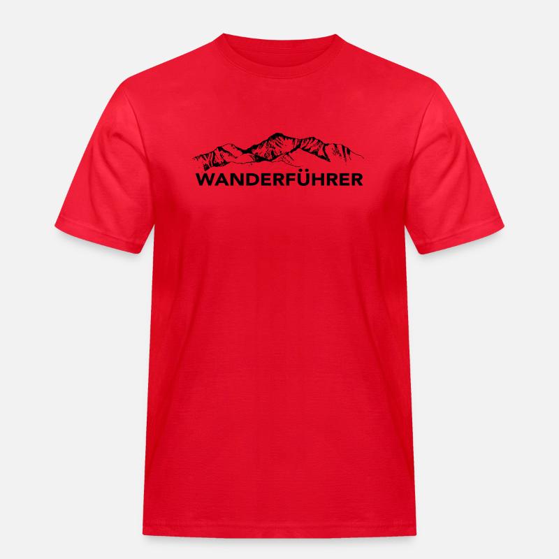 Wanderfuhrer - (2) - Männer Workwear T-Shirt - Rot
