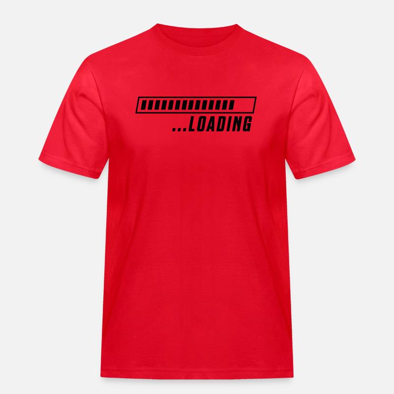 Loading loading bar - Men's Workwear T-Shirt - red