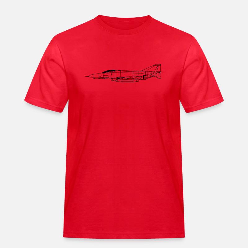 phantom_vec_1 de - Männer Workwear T-Shirt - Rot