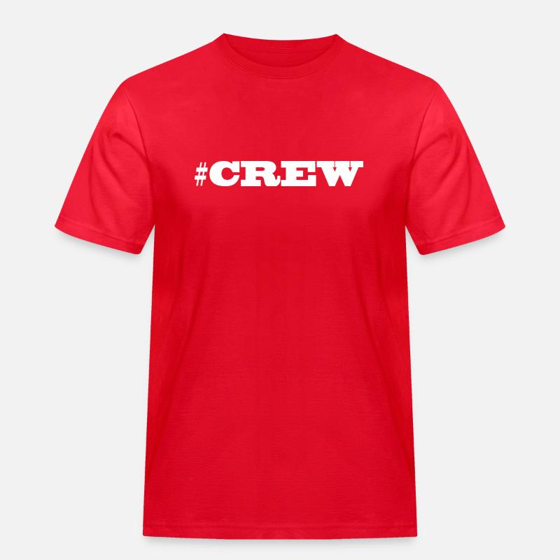 CREW - Männer Workwear T-Shirt - Rot