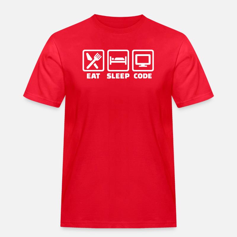 Programmierer - Männer Workwear T-Shirt - Rot