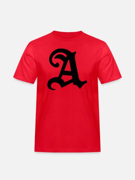 A - Männer Workwear T-Shirt - Rot