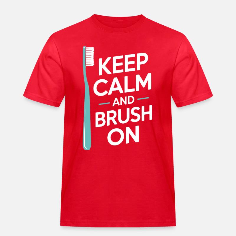 Precision Dental Engineering Artwork  - Men's Workwear T-Shirt - red