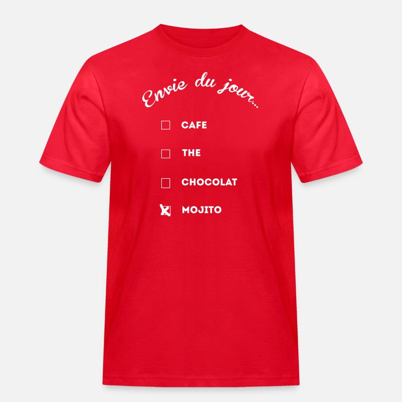 mojito addict thé café - Männer Workwear T-Shirt - Rot